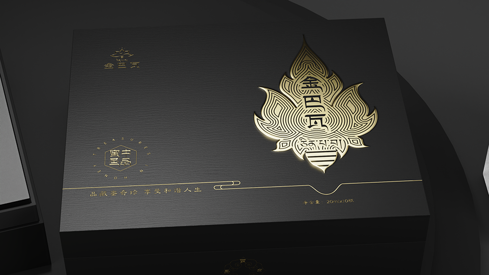 金巴瓦蜂蜜包装设计